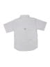 Columbia 100% Polyester Checkered-gingham Silver Short Sleeve Button-Down Shirt Size 8 - photo 2