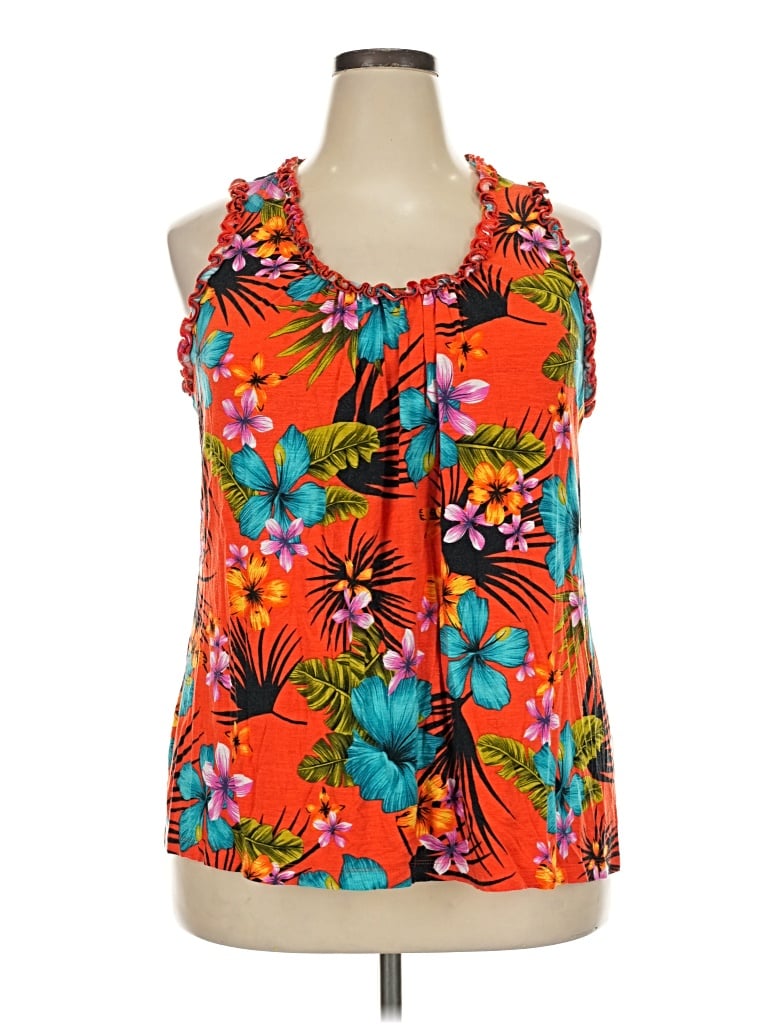Pre-owned Cato Sleeveless Blouse In Orange