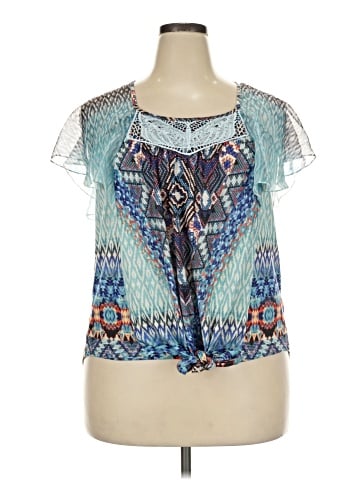 Energie Short Sleeve Blouse (view 1)