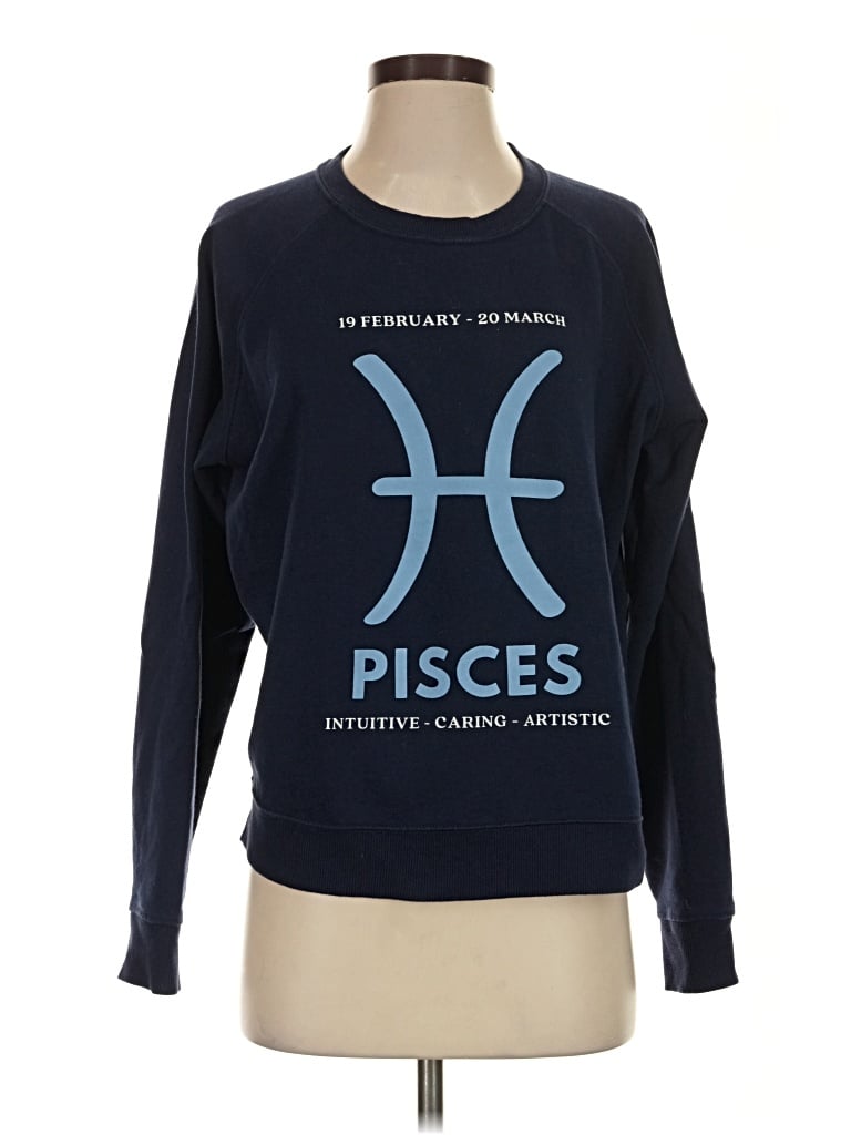 Pre-owned Anthropologie Sweatshirt In Blue