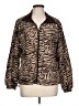 Three Hearts Animal Print Brown Jacket Size L - photo 1