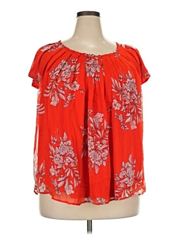 LC Lauren Conrad Short Sleeve Blouse (view 1)