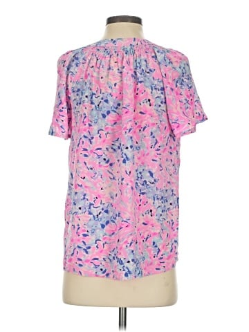 Lilly Pulitzer Short Sleeve Silk Top (view 2)