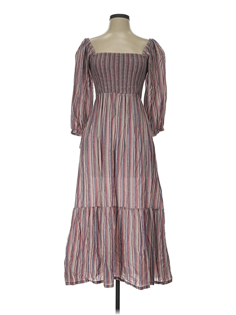 Pre-owned Marine Layer Casual Dress In Brown