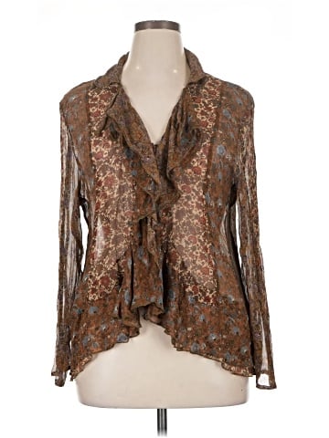 J.Jill Long Sleeve Silk Top (view 1)