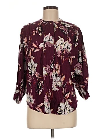 Kaari Blue 3/4 Sleeve Blouse (view 1)
