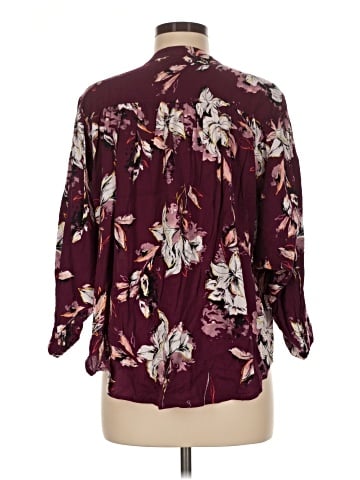 Kaari Blue 3/4 Sleeve Blouse (view 2)