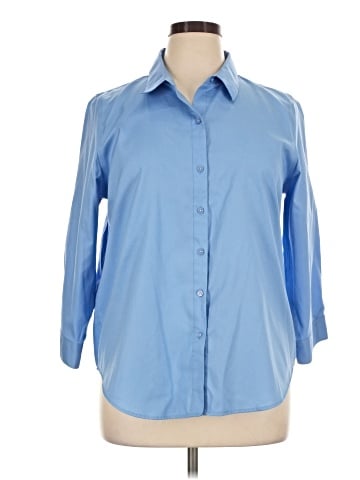 Coldwater Creek 3/4 Sleeve Button-Down Shirt (view 1)