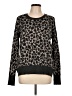 Isaac Mizrahi Animal Print Black Pullover Sweater Size L - photo 1