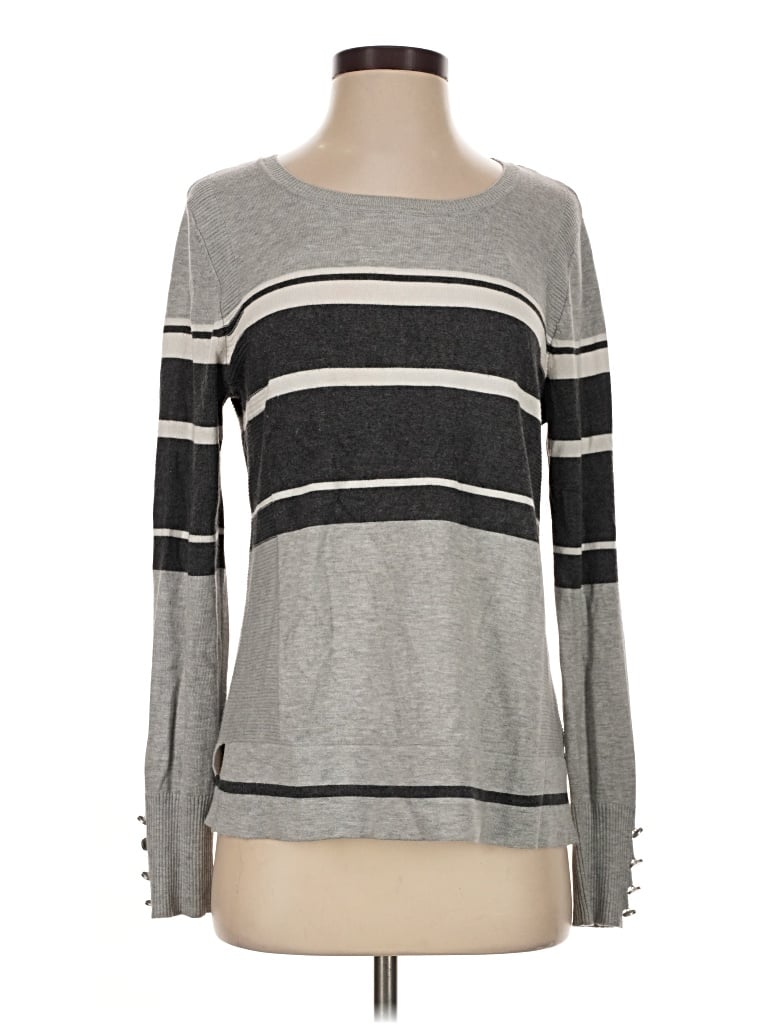 Pre-owned Lety & Me Pullover Sweater In Gray