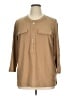 Boston Proper Tan 3/4 Sleeve Blouse Size XL - photo 1
