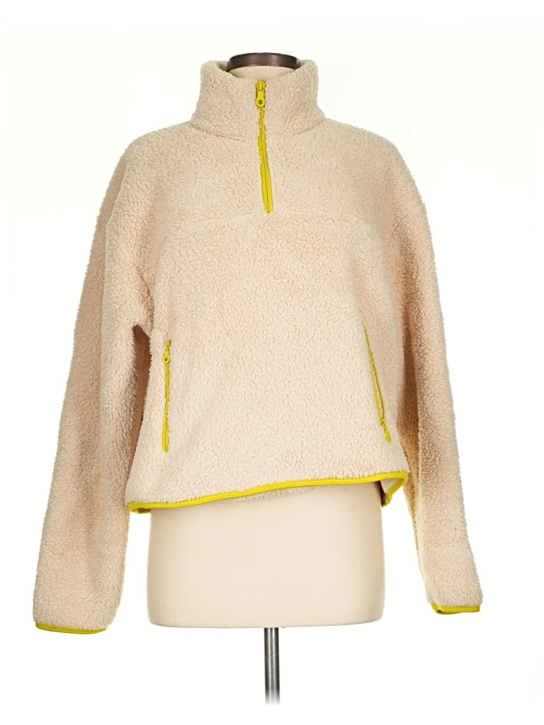 Pre-owned Girlfriend Collective Pullover Sweater In Yellow