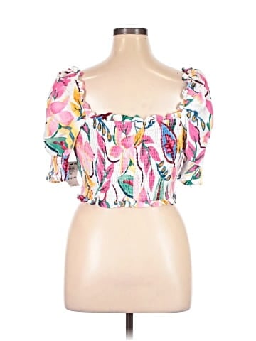 Bar III Short Sleeve Blouse (view 2)