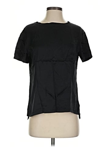 Elie Tahari Short Sleeve Silk Top (view 1)