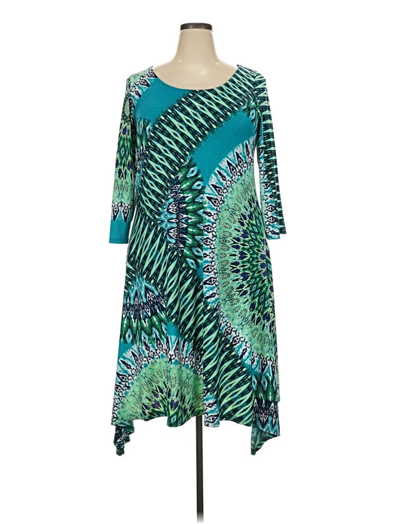 Pre-owned Avenue Casual Dress In Teal