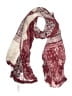 Unbranded 100% Polyester Paisley Burgundy Scarf One size - photo 1