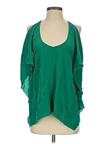 Cut25 3/4 Sleeve Silk Top (view 1)