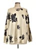Chelsea & Theodore Floral Tan Pullover Sweater Size L - photo 1