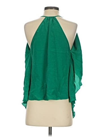 Cut25 3/4 Sleeve Silk Top (view 2)