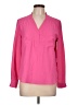 Nine West 100% Polyester Pink Long Sleeve Blouse Size L (estimated) - photo 1