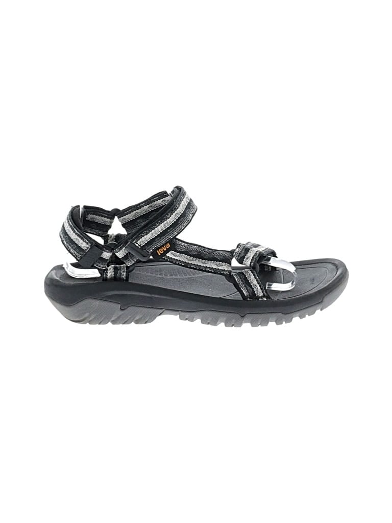Pre-owned Teva Sandals In Black