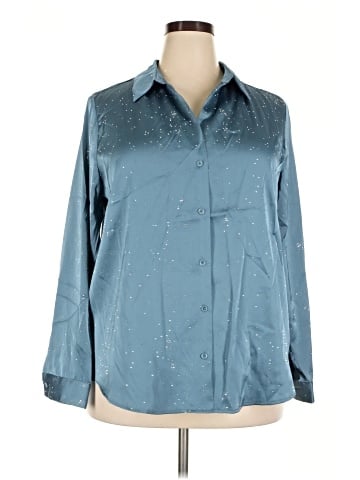 Skies Are Blue Long Sleeve Blouse (view 1)