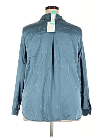 Skies Are Blue Long Sleeve Blouse (view 2)
