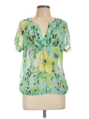 St. John's Bay Short Sleeve Blouse (view 1)