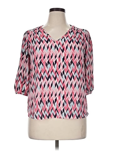 By & By 3/4 Sleeve Blouse (view 1)