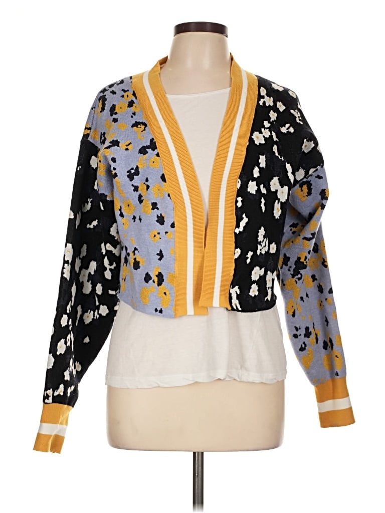 Pre-owned Saachi Cardigan Sweater In Yellow