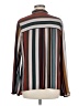 Karlie 100% Polyester Stripes Brown Long Sleeve Blouse Size M - photo 2