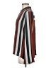 Karlie 100% Polyester Stripes Brown Long Sleeve Blouse Size M - photo 5