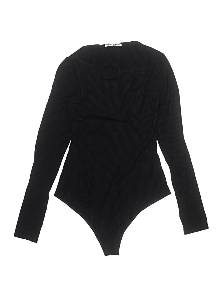 Pre-owned Reformation Bodysuit In Black