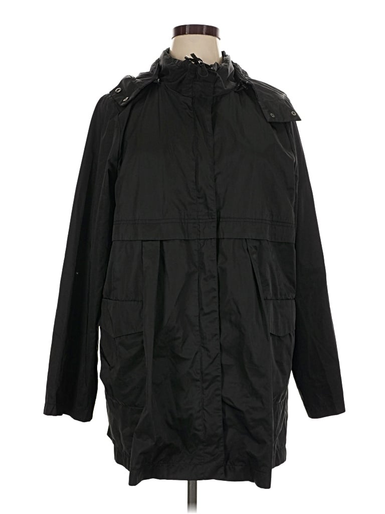 Pre-owned Joan Rivers Raincoat In Black