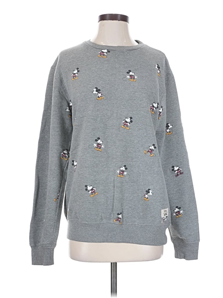 Pre-owned Vans Sweatshirt In Gray