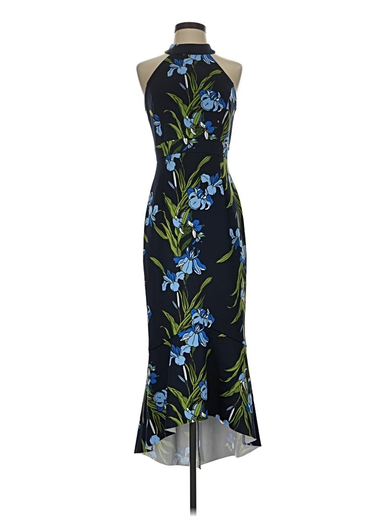 Pre-owned En Focus Studio Cocktail Dress In Blue