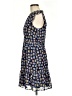 Maison Jules 100% Polyester Print Blue Casual Dress Size 6 - photo 5