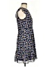 Maison Jules 100% Polyester Print Blue Casual Dress Size 6 - photo 4