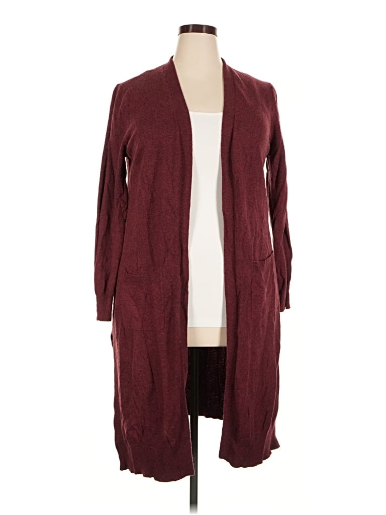Pre-owned Matty M Cardigan Sweater In Burgundy