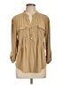 Cocomo Tan Long Sleeve Henley Size L - photo 1