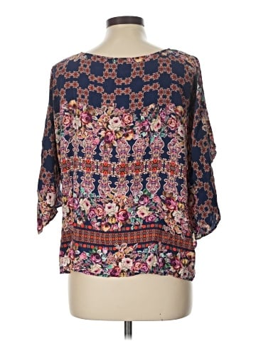 Kachel 3/4 Sleeve Silk Top (view 2)