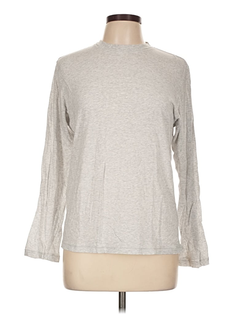 Pre-owned Skims Long Sleeve T-shirt In Gray