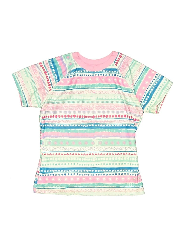 Pre-owned Eddie Bauer Kids' Short Sleeve T-shirt In Pink