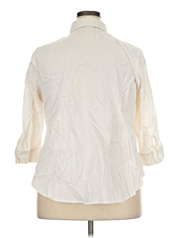 Worthington 3/4 Sleeve Button-Down Shirt (view 2)