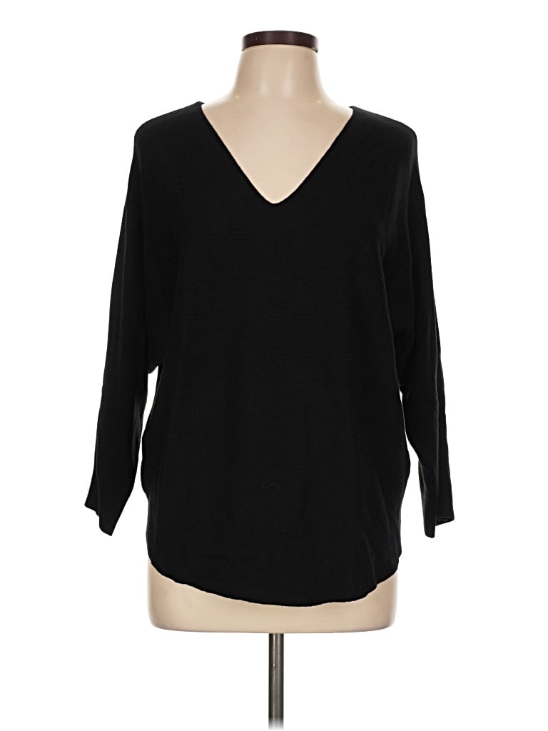 Pre-owned Vila Milano Pullover Sweater In Black