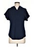 Green Envelope Blue Short Sleeve Turtleneck Size M - photo 1