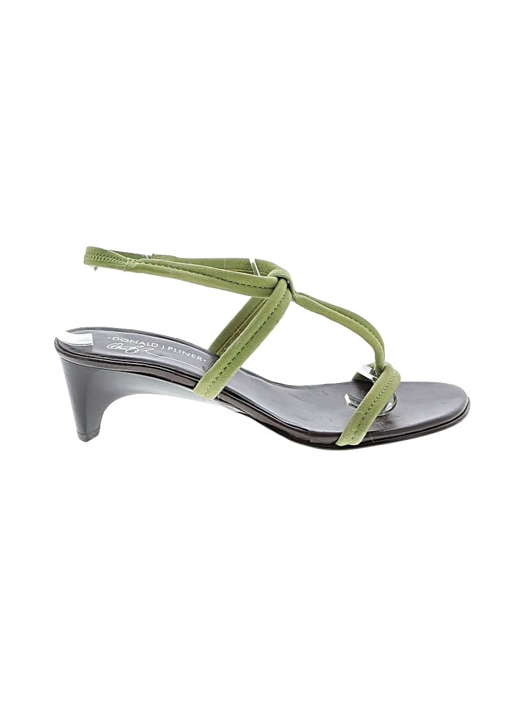 Pre-owned Donald J Pliner Sandals In Green