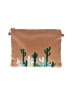 Forever 100% Polyurethane Tan Clutch One size - photo 1