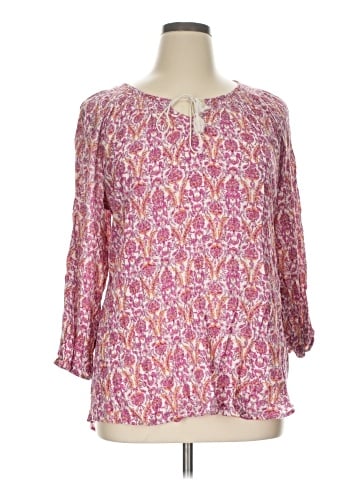 Lauren Jeans Co. 3/4 Sleeve Blouse (view 1)
