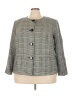 JM Collection 100% Polyester Tweed Gray Blazer Size 22 - photo 1